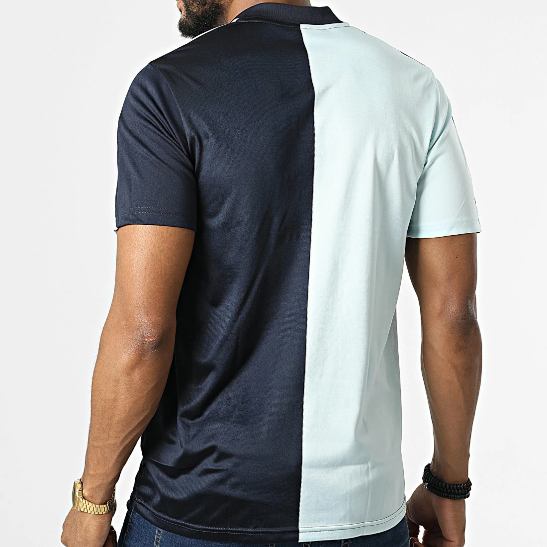 Meilleure vente 👍 Tee 👕 Shirt De Sport HN5597 Noir Bleu de Adidas Performance 😀 6 Meilleure vente 👍 Tee 👕 Shirt De Sport HN5597 Noir Bleu de Adidas Performance 😀 – Image 4