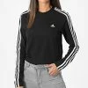 Coupon 🎁 Tee 👚 Shirt Manches Longues Femme 3 Stripes HF7261 Noir de Adidas Performance ✔️ -Pas Cher adidas Magasin adidas 323750 HF7261 20220719T141441 01