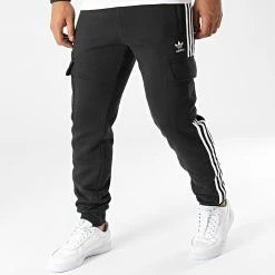 Top 10 ⌛ Pantalon Jogging Cargo A Bandes HK9689 Noir de Adidas Originals 🔥