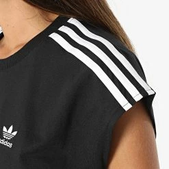 Grosses soldes 🎁 Tee 👚 Shirt Sans Manches Femme HM2110 Noir de Adidas Originals 👏 -Pas Cher adidas Magasin adidas 324062 HM2110 20220719T141518 04