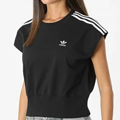 Grosses soldes 🎁 Tee 👚 Shirt Sans Manches Femme HM2110 Noir de Adidas Originals 👏 -Pas Cher adidas Magasin adidas 324062 HM2110 20220719T141520 05