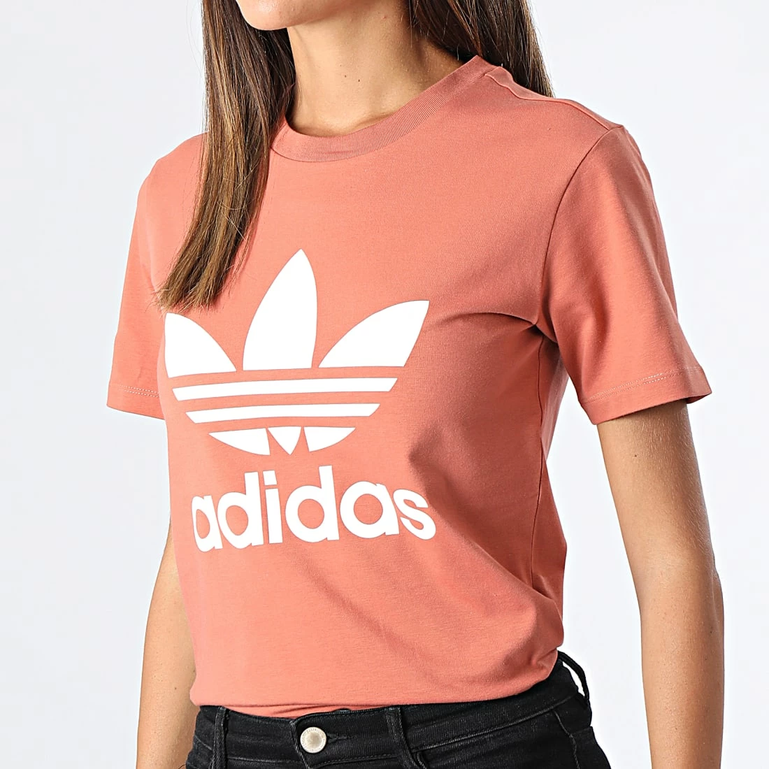 De gros ✔️ Tee 👕 Shirt Femme Trefoil HK9637 Rouge Brique de Adidas Originals 🔥 5 De gros ✔️ Tee 👕 Shirt Femme Trefoil HK9637 Rouge Brique de Adidas Originals 🔥 – Image 3