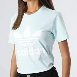 Sortie ⭐ Tee 👕 Shirt Femme Trefoil HK9638 Bleu Ciel de Adidas Originals 🤩 10 Sortie ⭐ Tee 👕 Shirt Femme Trefoil HK9638 Bleu Ciel de Adidas Originals 🤩 -Pas Cher adidas Magasin adidas 324263 HK9638 20220720T152649 03