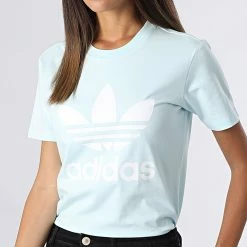 Sortie ⭐ Tee 👕 Shirt Femme Trefoil HK9638 Bleu Ciel de Adidas Originals 🤩 11 Sortie ⭐ Tee 👕 Shirt Femme Trefoil HK9638 Bleu Ciel de Adidas Originals 🤩 -Pas Cher adidas Magasin adidas 324263 HK9638 20220720T152650 04