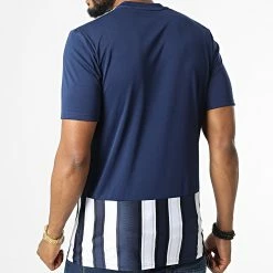 Offres 😍 Tee 👕 Shirt A Bandes GN5845 Bleu Marine de Adidas Performance 🔔 -Pas Cher adidas Magasin adidas 324494 GN5847 20220617T161508 06
