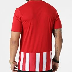 Offres ✨ Tee 👚 Shirt A Bandes GN7624 Rouge de Adidas Performance 🥰 -Pas Cher adidas Magasin adidas 324499 GN7624 20220623T155733 04