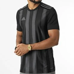 Coupon 🥰 Tee 👕 Shirt A Bandes GN7625 Noir Gris Anthracite de Adidas Performance 😀 -Pas Cher adidas Magasin adidas 324500 GN7625 20220617T161211 03