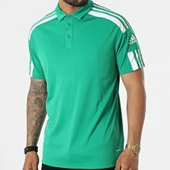 Les meilleures critiques de 👏 Polo Manches Courtes De Sport A Bandes GP6430 Vert de Adidas Performance ⭐