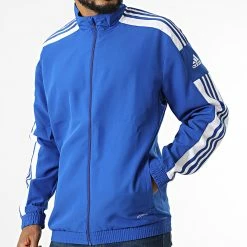 Tout neuf ✔️ Veste Zippée A Bandes GP6445 Bleu Roi de Adidas Performance 😍 -Pas Cher adidas Magasin adidas 324508 GP6445 20220617T161524 05