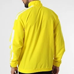Le moins cher ❤️ Veste Zippée A Bandes GP6448 Jaune de Adidas Performance 🤩 -Pas Cher adidas Magasin adidas 324513 GP6448 20220623T155919 04
