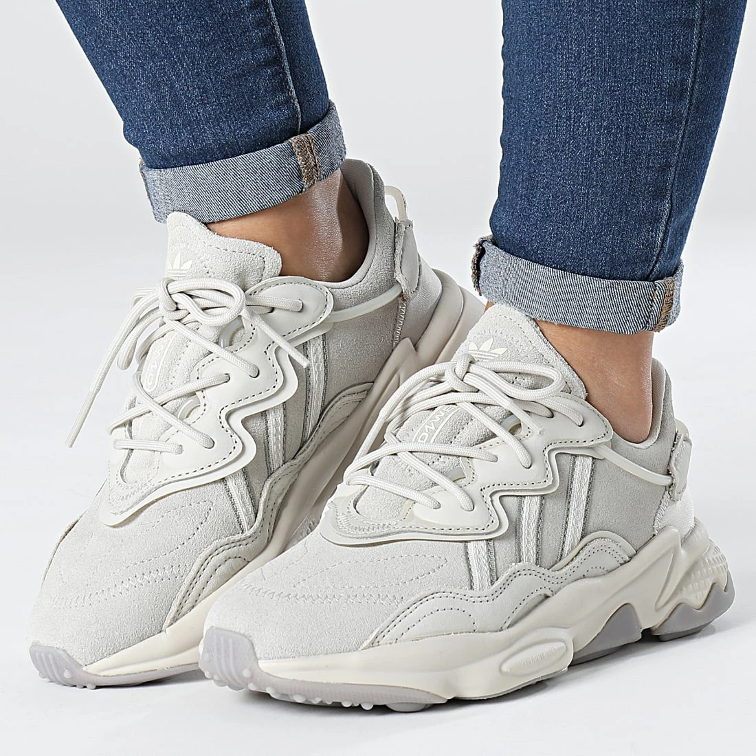 Top 10 ⌛ Baskets Femme Ozweego GY6177 Cream Brown Fear Grey Wonder White de Adidas Originals 🔔 3 Top 10 ⌛ Baskets Femme Ozweego GY6177 Cream Brown Fear Grey Wonder White de Adidas Originals 🔔