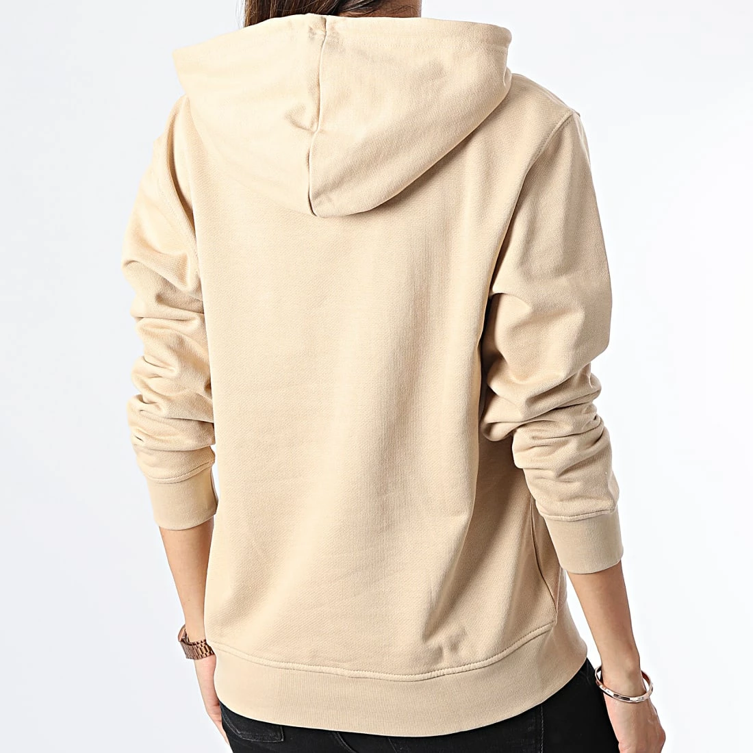 Meilleure affaire ✨ Sweat Capuche Femme HJ7861 Beige de Adidas Originals 😀 8 Meilleure affaire ✨ Sweat Capuche Femme HJ7861 Beige de Adidas Originals 😀 – Image 6