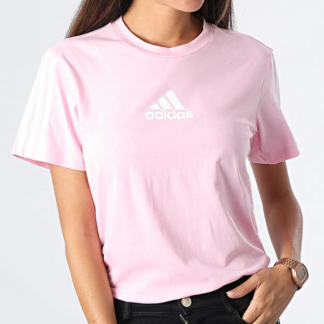 Meilleure vente 👍 Tee 👚 Shirt Femme HN3871 Rose de Adidas Performance 🛒 6 Meilleure vente 👍 Tee 👚 Shirt Femme HN3871 Rose de Adidas Performance 🛒 – Image 4