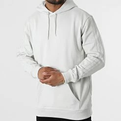 Les meilleures critiques de 😉 Sweat Capuche A Bandes Essential HK2725 Gris Clair de Adidas Originals ⭐ -Pas Cher adidas Magasin adidas 324876 HK2725 20220624T145414 03