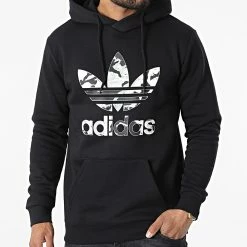 Bon marché 👍 Sweat Capuche Camo Infill HK2803 Noir de Adidas Originals 🔔 -Pas Cher adidas Magasin adidas 324881 HK2803 20220624T150256 05