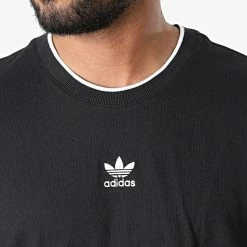 Offres 🤩 Tee 👚 Shirt Essential HK7305 Noir de Adidas Originals 🤩 -Pas Cher adidas Magasin adidas 324883 HK7305 20220624T150308 02