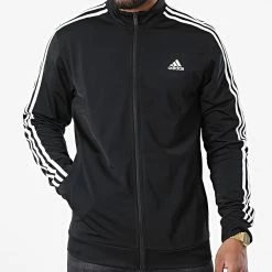 Top 10 😉 Veste Zippée A Bandes 3 Stripes H46099 Noir de Adidas Performance ⭐ -Pas Cher adidas Magasin adidas 324978 H46099 20220624T150126 05