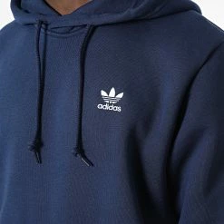 Meilleure vente 🧨 Sweat Capuche Essential HK0094 Bleu Marine de Adidas Originals 🔔 -Pas Cher adidas Magasin adidas 325476 HK0094 20220701T145514 02