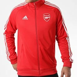 Acheter ❤️ Veste Zippée A Bandes Arsenal FC DNA HF4051 Rouge de Adidas Performance 😉 -Pas Cher adidas Magasin adidas 325595 HF4051 20220706T162042 03