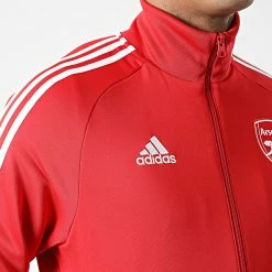 Acheter ❤️ Veste Zippée A Bandes Arsenal FC DNA HF4051 Rouge de Adidas Performance 😉 -Pas Cher adidas Magasin adidas 325595 HF4051 20220706T162046 06