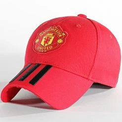 Promo 🌟 Casquette Manchester United ⚾ Baseball H62461 Rouge de Adidas Performance ⌛