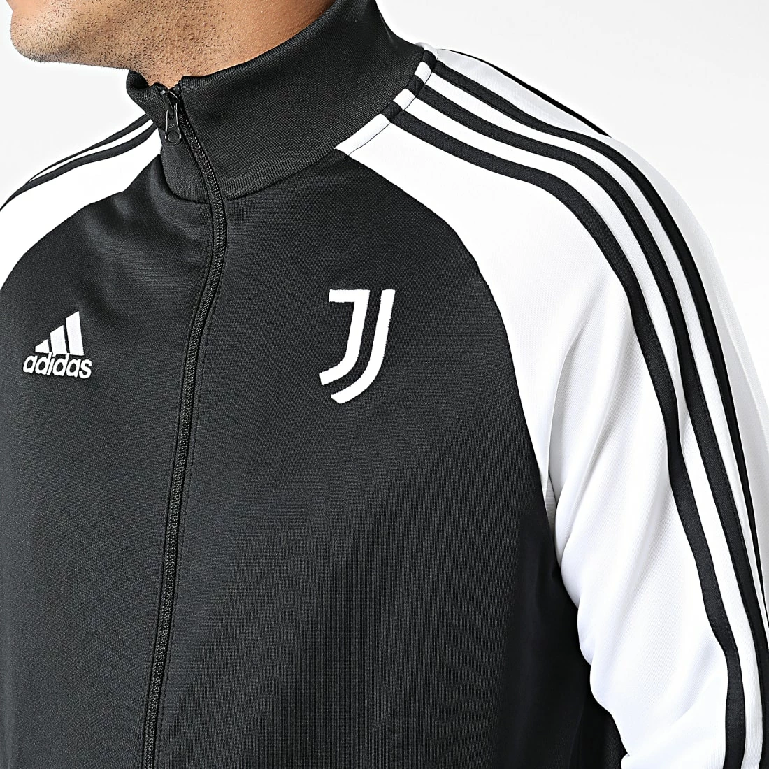 Budget 😍 Veste Zippée A Bandes Juventus DNA HD8887 Noir Blanc de Adidas Performance ✨ 4 Budget 😍 Veste Zippée A Bandes Juventus DNA HD8887 Noir Blanc de Adidas Performance ✨ – Image 2