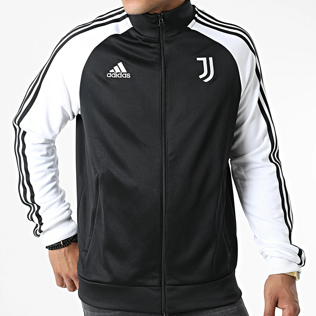 Budget 😍 Veste Zippée A Bandes Juventus DNA HD8887 Noir Blanc de Adidas Performance ✨ 7 Budget 😍 Veste Zippée A Bandes Juventus DNA HD8887 Noir Blanc de Adidas Performance ✨ – Image 5