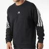 Nouveau ✨ Sweat Crewneck A Bandes FI 3 Stripes HJ7846 Noir de Adidas Performance 🎁 -Pas Cher adidas Magasin adidas 325615 HJ7846 20220704T160725 01