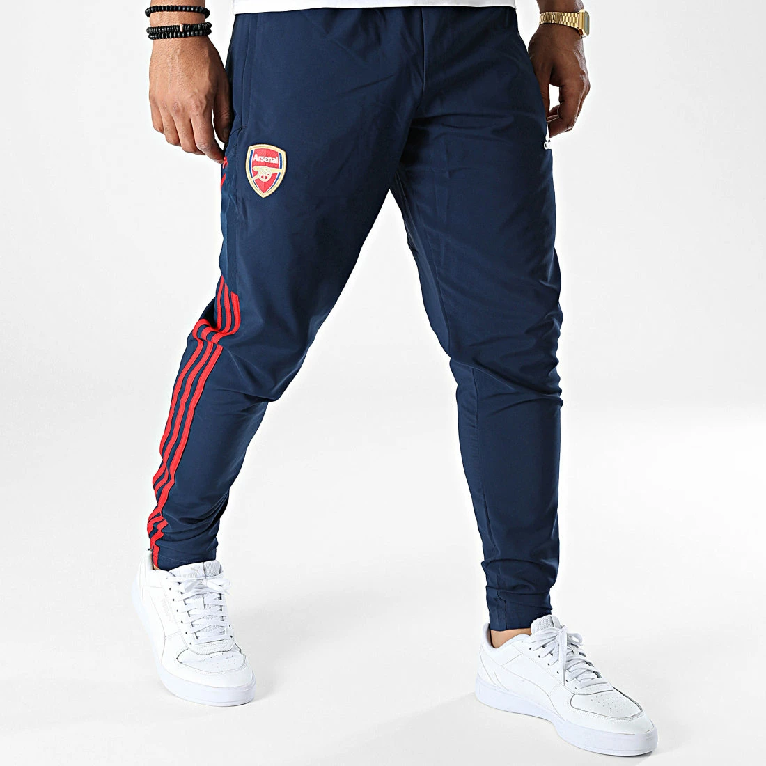 Coupon ✔️ Pantalon Jogging A Bandes Arsenal FC HF0136 Bleu Marine de Adidas Performance 💯 3 Coupon ✔️ Pantalon Jogging A Bandes Arsenal FC HF0136 Bleu Marine de Adidas Performance 💯