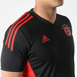 Tout neuf 🌟 Tee 👕 Shirt A Bandes FC Bayern HI3466 Noir de Adidas Performance 🌟 -Pas Cher adidas Magasin adidas 326322 HI3466 20220706T160542 06