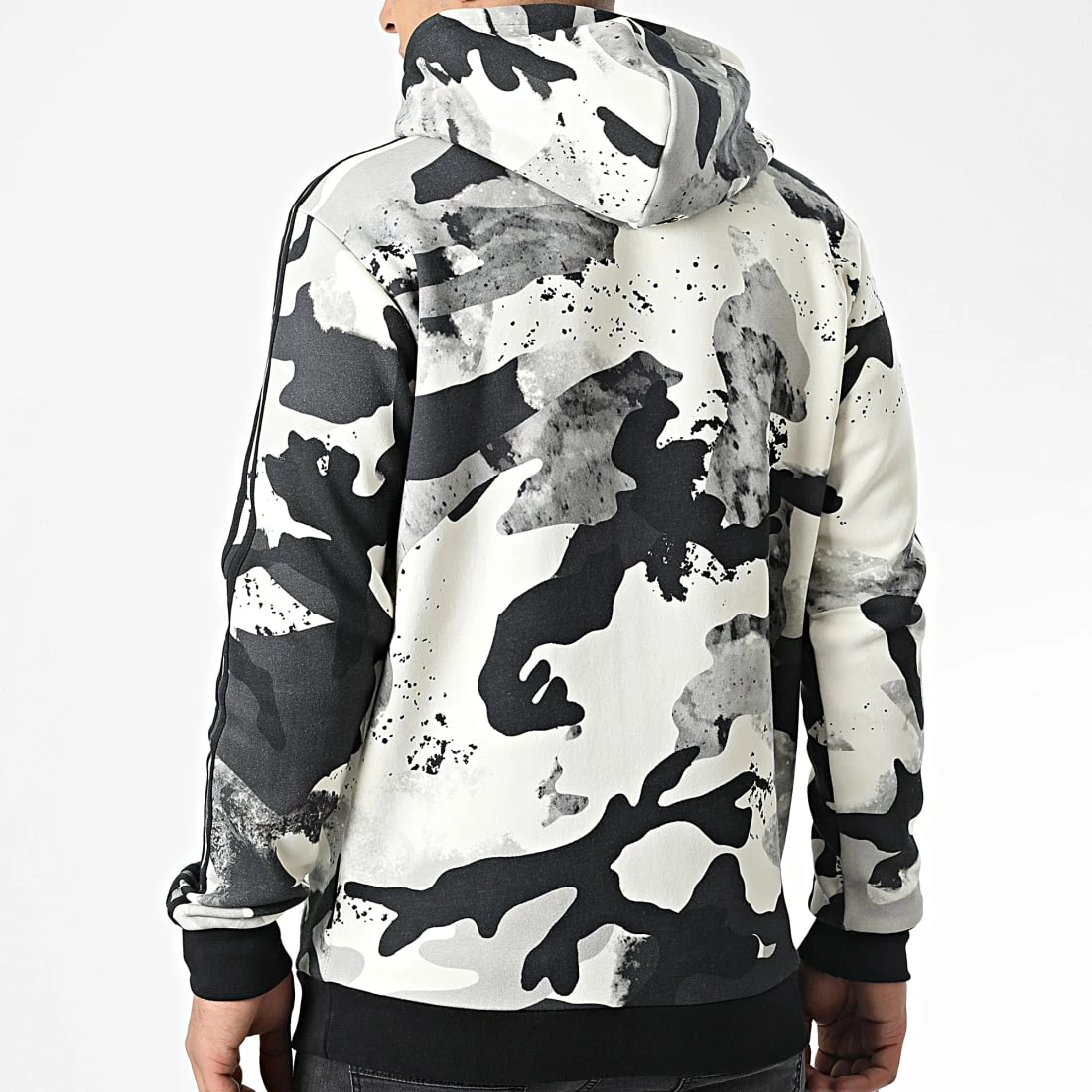 Vente flash 🔥 Sweat Capuche A Bandes Camo AOP HK2805 Beige Noir de adidas 🎁 6 Vente flash 🔥 Sweat Capuche A Bandes Camo AOP HK2805 Beige Noir de adidas 🎁 – Image 4