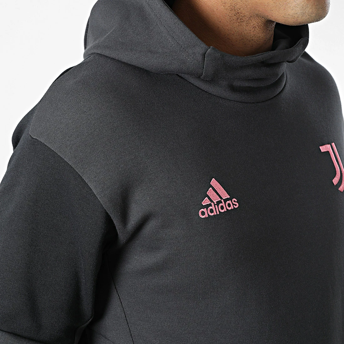Vente flash 🛒 Sweat Capuche Juventus HD8860 Gris Anthracite de Adidas Performance 😍 8 Vente flash 🛒 Sweat Capuche Juventus HD8860 Gris Anthracite de Adidas Performance 😍 – Image 6
