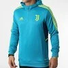 Bon marché 💯 Sweat Col Zippé Capuche A Bandes Juventus HA2632 Turquoise de Adidas Performance 👏 -Pas Cher adidas Magasin adidas 326541 HA2632 20220706T155446 01