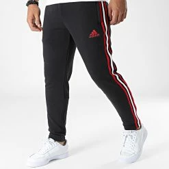 Meilleure vente 😀 Pantalon Jogging A Bandes Manchester United HU1184 Noir de Adidas Performance ❤️ -Pas Cher adidas Magasin adidas 326567 HU1184 20220706T155524 05