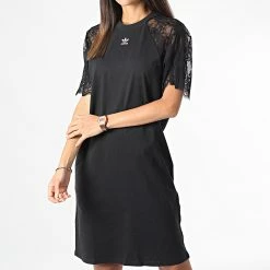 Budget 😉 Robe Tee 👕 Shirt Femme HC4571 Noir de Adidas Originals 💯 -Pas Cher adidas Magasin adidas 326669 HC4571 20220721T161541 05