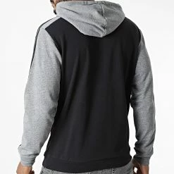 Meilleure affaire 🤩 Sweat Capuche A Bandes HL1976 Noir Gris Chiné de Adidas Performance 🔔 -Pas Cher adidas Magasin adidas 326850 HL1976 20220707T162052 04