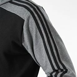 Meilleure affaire 🤩 Sweat Capuche A Bandes HL1976 Noir Gris Chiné de Adidas Performance 🔔 -Pas Cher adidas Magasin adidas 326850 HL1976 20220707T162055 06