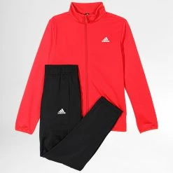 Remise 🛒 Ensemble De Survetement Enfant HP0846 Rouge Noir de Adidas Performance 🧨