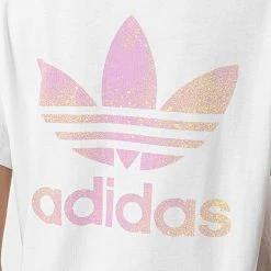Meilleure affaire 🎉 Robe Tee 👚 Shirt Femme HL6613 Blanc de Adidas Originals 🌟 -Pas Cher adidas Magasin adidas 327477 HL6613 20220719T142946 04