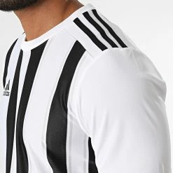Meilleure affaire 🌟 Tee 👚 Shirt Striped 21 GV1377 Blanc Noir de Adidas Performance 🔔 -Pas Cher adidas Magasin adidas 327743 GV1377 20220713T151518 06