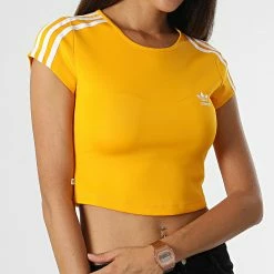 Budget ⌛ Tee 👚 Shirt Femme Crop HM6400 Orange de Adidas Originals 😍 12 Budget ⌛ Tee 👚 Shirt Femme Crop HM6400 Orange de Adidas Originals 😍 -Pas Cher adidas Magasin adidas 327745 HM6400 20220810T134948 05