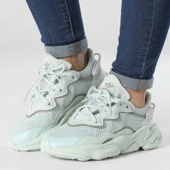 Sortie ✨ Baskets Femme Ozweego GW6802 Mint Green Dash Grey Feather Grey de Adidas Originals 👍