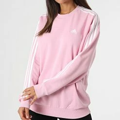De gros ✨ Sweat Crewneck Femme HL2081 Rose de Adidas Performance 🧨