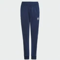 Bon marché ❤️ Pantalon Jogging Enfant A Bandes HK0323 Bleu Marine de Adidas Originals 💯