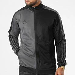 Top 10 ✔️ Veste Zippée HN5598 Gris Anthracite Noir de Adidas Performance 🥰 -Pas Cher adidas Magasin adidas 330396 HN5598 20220805T102141 03