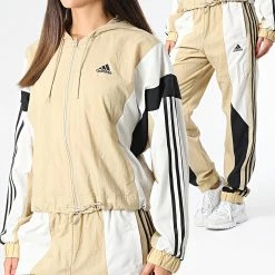 Tout neuf ✔️ Ensemble De Survetement Femme Gametime HK0465 Beige de Adidas Performance ✨