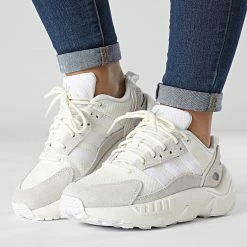 Promo 🎁 Baskets Femme ZX 2K Boost GX9546 Off White Ecru Tint de Adidas Originals ✨