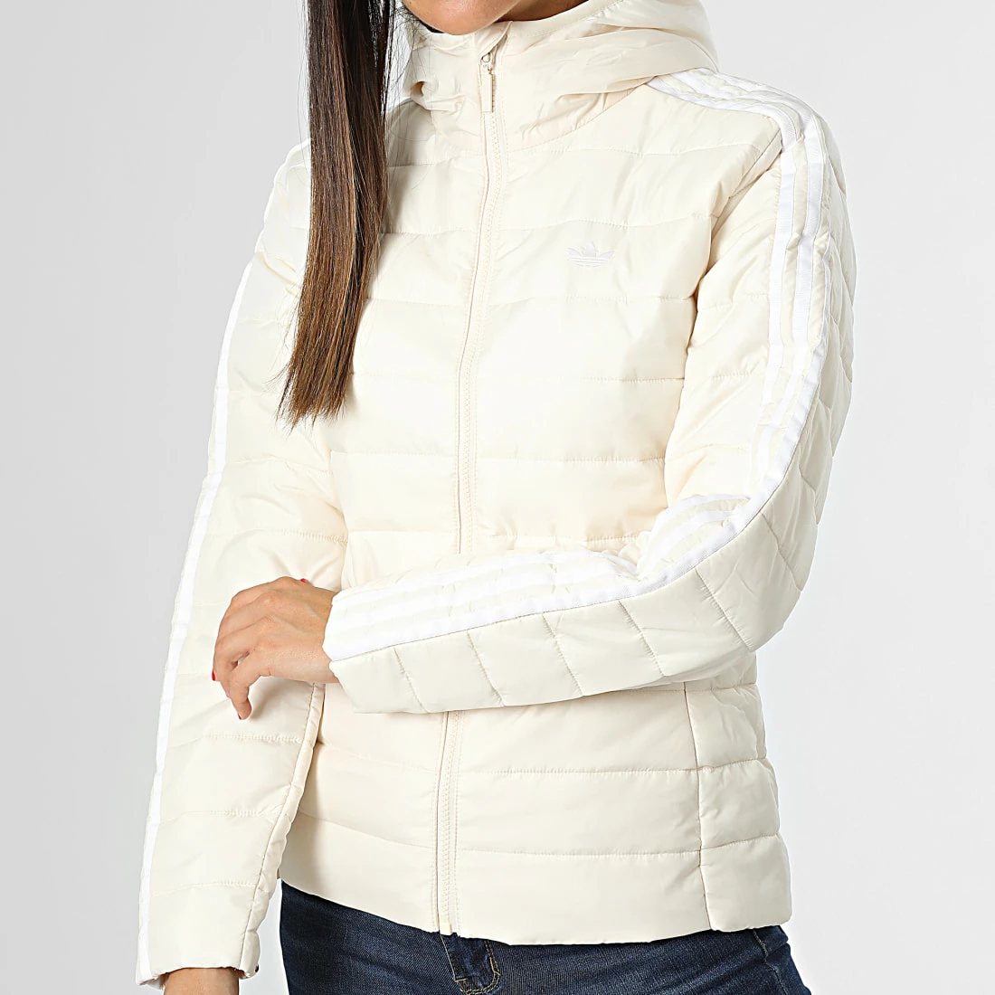 Promo ⭐ Doudoune Capuche Femme HK5251 Beige de Adidas Originals 🎁 3 Promo ⭐ Doudoune Capuche Femme HK5251 Beige de Adidas Originals 🎁