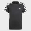 Tout neuf 👍 Tee 👕 Shirt Enfant 3 Stripes GN1496 Noir de Adidas Performance 😍