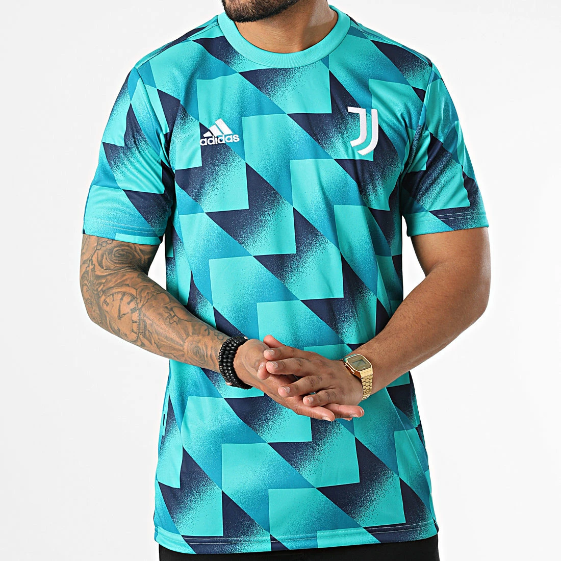 Sortie ⌛ Tee 👚 Shirt De Sport Juventus HB6050 Vert Bleu de Adidas Performance 😉 5 Sortie ⌛ Tee 👚 Shirt De Sport Juventus HB6050 Vert Bleu de Adidas Performance 😉 – Image 3